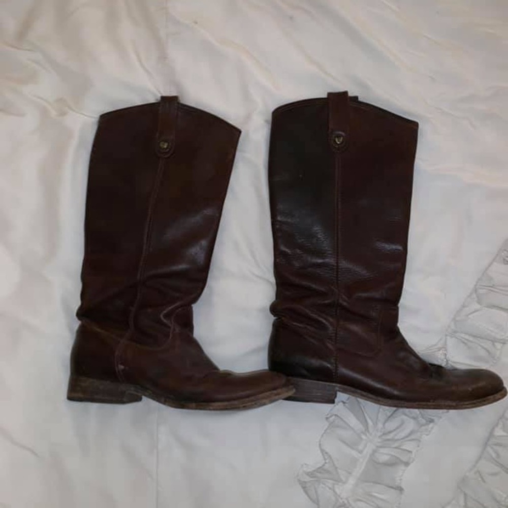 Frye brown leather boots